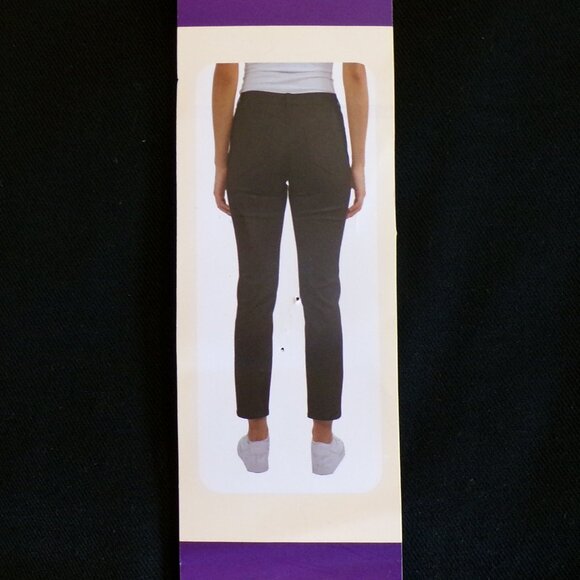JACHS NEW YORK NWT Women's Girlfriend Straight Leg Ankle Pant Black Size 14 - Picture 4 of 5